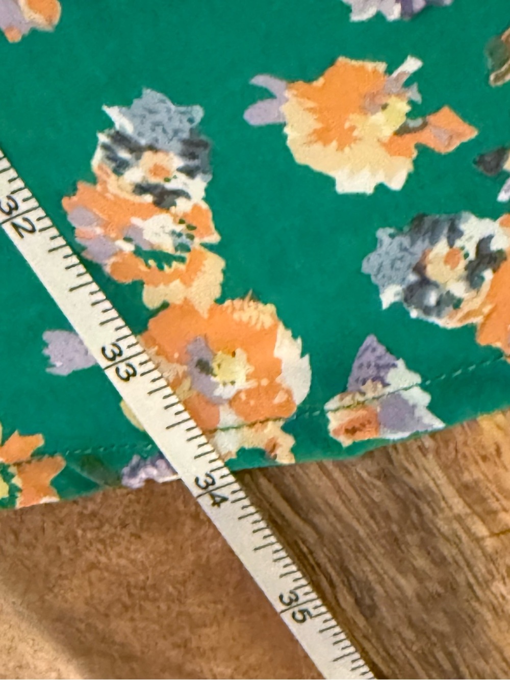 GiGio USA Green Floral Fit & Flare Dress Short Sleeve Size Medium - Picture 6 of 9